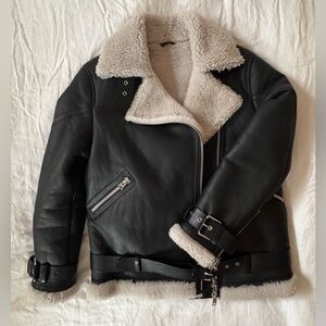 ALLSAINTS Hawley Shearling Biker Jacket